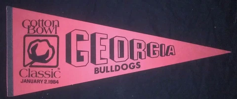 GEORGIA 1984 COTTON BOWL PENNANT Cover