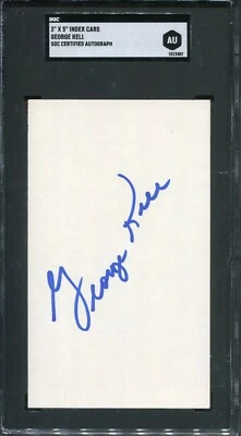 George Kell 底特律老虎队 - 签名索引卡 - SGC 正品亲笔签名 — 第 1/2 张图片