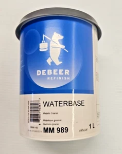 DeBeer WaterBase MM989, Ready Mixing Color, 1 L Can, Metallic Coarse - Picture 1 of 1