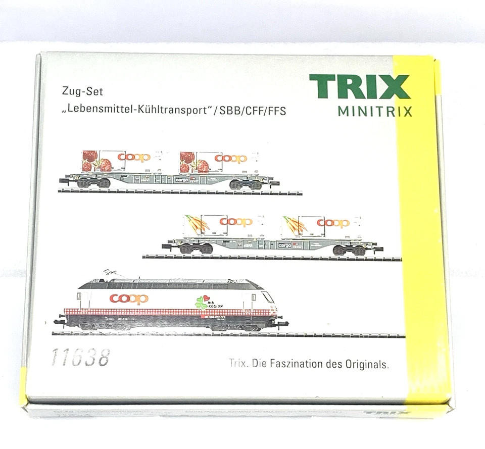 Minitrix N-Scale 11638  3 Piece Zug Set Lebensmittel Kuhltransport Reefer LN/Box - Image 1 of 4