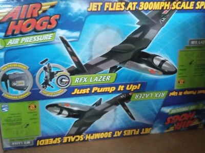  AIRPLANE RFX LAZER PUMP AND FLY AIR HOG JET FLY AT 300 SCALE SPEED RC CONVERSIO - Image 1 of 4