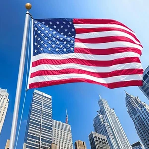 Amerikanische Flagge 3 x 5 Fuß für draußen, Schwerlast USA langlebigste, robuste 210D USA - Bild 1 von 6