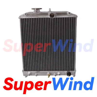 SuperWind para radiador 1992-1998 Honda Civic/1993-1997 Civic del Sol AT aluminio Foto 1 de 4