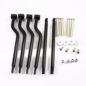 Black Saddle bag Support Bar Bracket Adjustable For Universal Cruiser Rebel VN - Bild 1 von 9