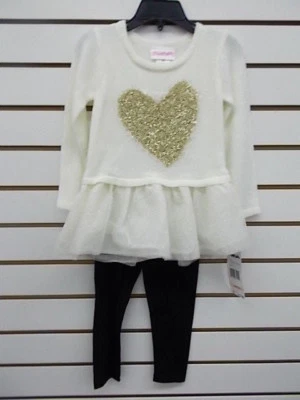 Toddler & Girls Flapdoodles 2pc Cream Sweater & Legging Set Sizes 2T - 6 - Image 1 of 4