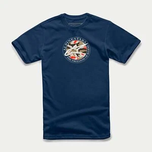 ALPINESTARS Dot Camo Navy T shirt - 1213-72660-70 - Picture 1 of 5