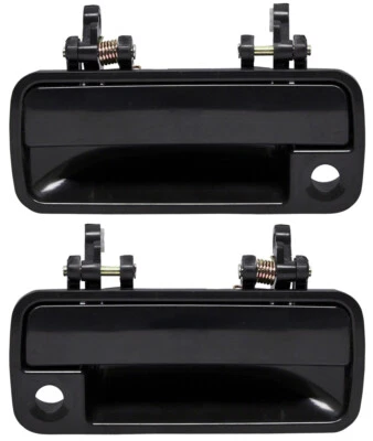 New Smooth Black Front Exterior Door Handle Set for 1988-1991 Honda Civic Foto 1 de 4