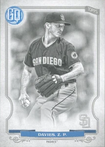 2020 GYPSY QUEEN ZACH DAVIES BLACK & WHITE PARALLEL 5/50 PADRES #283 - Bild 1 von 1