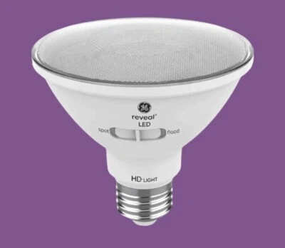 GE 2PK 75W Reveal PAR30 LED Short Neck Light Bulbs Adjustable Spot/Floodlight - Image 1 of 4