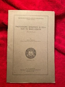 Phototropic Sensitivity in Relation to Wave Length - Picture 1 of 1
