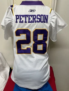 NFL Minnesota Vikings Adrian Peterson Reebok  Jersey Women's Sz: XL White - Used - Picture 1 of 12