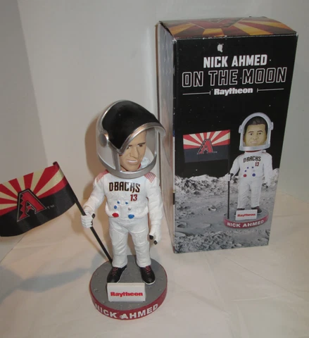 NICK AHMED BOBBLEHEAD On The Moon Arizona Diamondbacks Raytheon astronaut NEW Cover