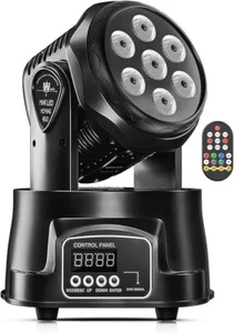 Moving Head Light RGBW LED Stage Lighting Effect 7X10W Moving Heads Wash Lights - Picture 1 of 7