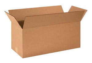 50 - 24x10x10 Cardboard Shipping Moving Storage Boxes Long Corrugated Cartons - Picture 1 of 3