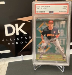 Tarjeta de novato Joey Votto RC 2008 cubierta superior #349 PSA 9 como nueva - Imagen 1 de 3
