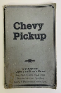 OEM 1984 Chevy Pickup Owner's & Driver's Manual Chevrolet - Foto 1 di 7