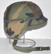 U.S. Army (PASGT) Helmet, Vintage Original with Woodland Camouflage Helmet Cover