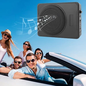 10 Inch 600W Car Subwoofer for Under or Behind The Seat Amplified Subwoofer NEW - Picture 1 of 23