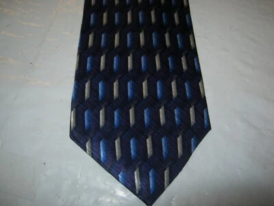 Corbata Puritan SILK azul beige geométrica 56 x 3,75 15262 Foto 1 de 3