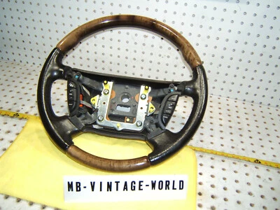 Jaguar genuine 03-08 S type black leather wood steering 1 wheel,No air cover,T 2 - Image 1 of 4