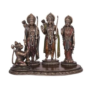 Scultura indù Lord Ram Darbar statua idoli Ram Sita Laxman Hanuman Murti figura - Foto 1 di 5