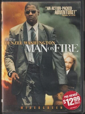 Man on Fire Denzel Washington Dakota Fanning 2004 DVD Used - Image 1 of 3