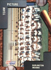 1992 Burlington Indians Fleer/ProCards #1674 Team Picture