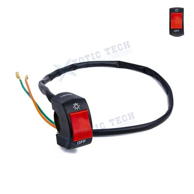 7/8″ Waterproof Motorcycle ATV Handlebar Push Button Switch Mount Toggle DC12V - Image 1 of 4
