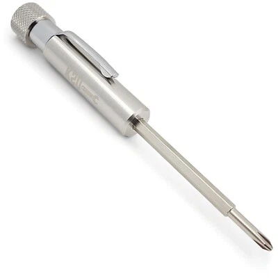 Pocket Screwdriver with Clip and Magnet - Phillips Slotted Flat - K20 TOOL'S