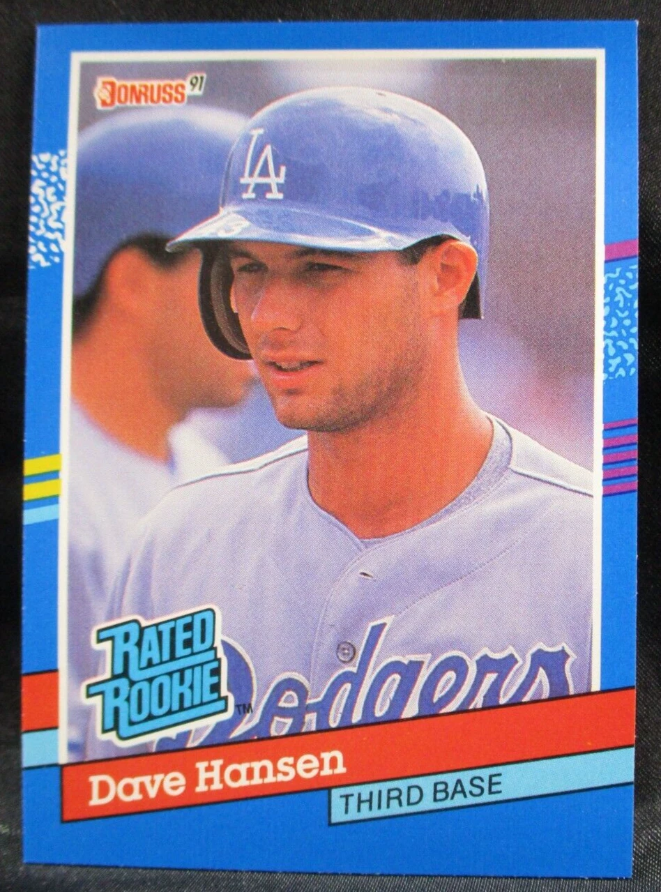 1991 Donruss Rated Rookie Dave Hansen Baseball Card #45