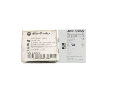 ALLEN BRADLEY 100-ETA30 SER. B 110-240VAC 1-30S (BR/WH) NSMP Foto 1 de 4