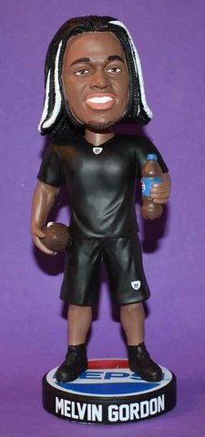 Melvin Gordon L.A. Chargers 2019 Pepsi Legends of the Field 8" Bobble Head NIB Cover