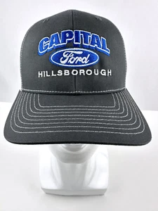 Vtg Capital Ford Hillsborough (NC) Trucker Hat Cap Dealer Promo Mesh/Snap NEW - Picture 1 of 7