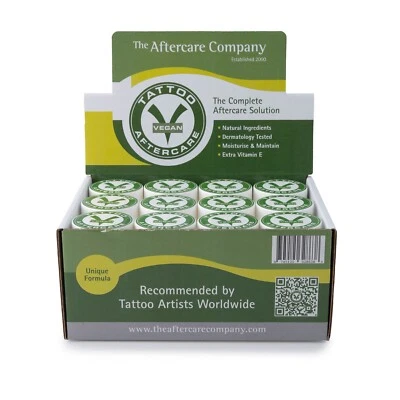 Tattoo Aftercare Vegan Box 24 x 20g from The Aftercare Company