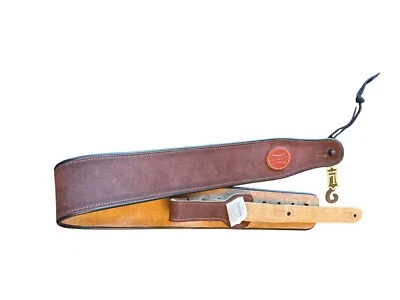 Correa de guitarra Levys estándar de gamuza marrón hecha en Canadá longitud ajustable Foto 1 de 4