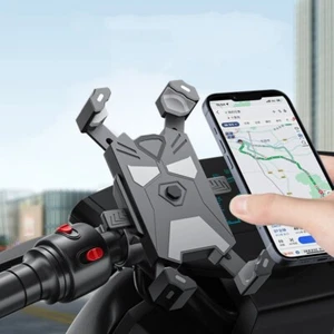 360° Bicycle Phone Holder Motorcycle Bike Scooter Handlebar GPS Bracket Mount - Picture 1 of 10