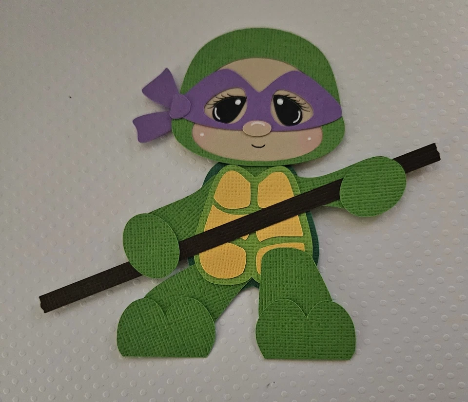 Tortuga Ninja Donatello. Inspirado. Álbum de recortes, piezas de papel Foto 1 de 1