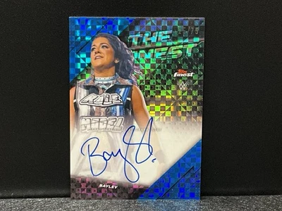2025 Topps Finest WWE Bayley The Finest Blue Checkerboard Auto 25/75 - Image 1 of 2