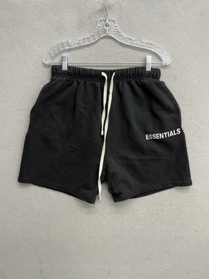 Fear Of God Essentials Sweatshort Spellout Black cream drawstring size XL - Image 1 of 4