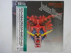 Judas Priest Green Manalishi (With The Two ~ Epic 12 3P-537 Japan shrink LP OBI - Foto 1 di 3