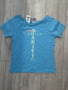 NEU MIT ETIKETT OLD NAVY BLAUES SHIRT GRÖSSE Gil’s Large 10-12 Tahiti Inseln Spaß in der Sonne - Bild 1 von 5
