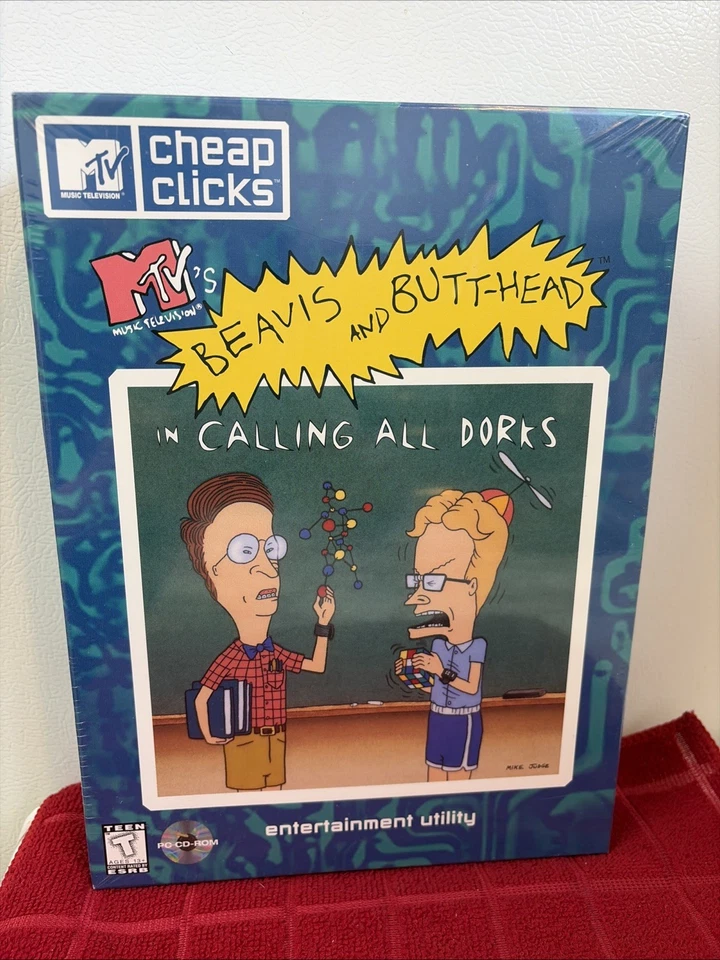 BEAVIS AND BUTT-HEAD - IN CALLING ALL DORKS WINDOWS PC Game 1996 Brand New - Image 1 of 4