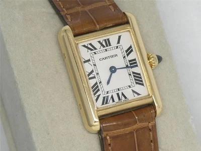 22mm x 29mm Cartier 18k Yellow Gold Tank Rectangle 2442 Watch - Image 1 of 4