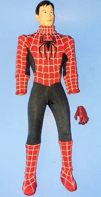 SPIDERMAN 12” Figure Unmasked Toby Maguire Cloth Uniform No Mask 2004 - RARE - Image 1 of 4
