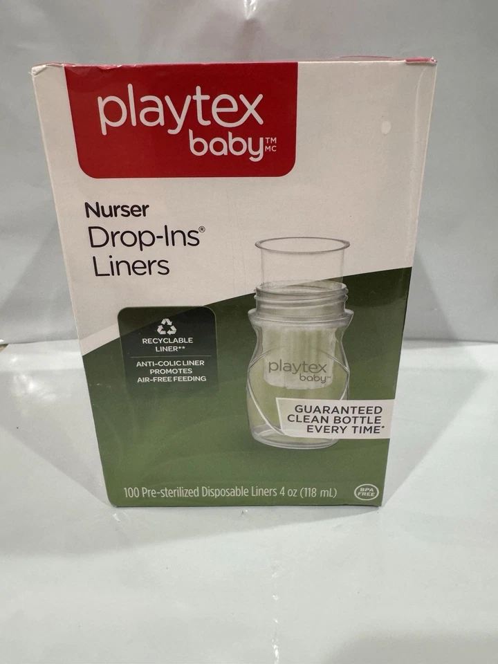 Forros para bebé Playtex Drop-Ins caja de 100 unidades 4 oz Foto 1 de 4