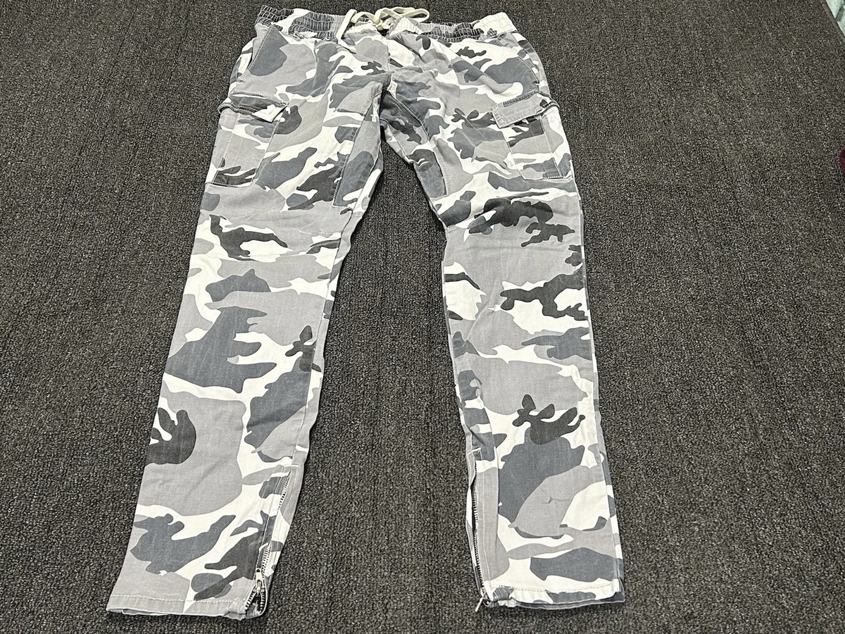 Pantalones Cargo Para Hombre 989Zé ENZO - Camuflaje, Cintura Elástica Con Cordón, 6 Bolsillos