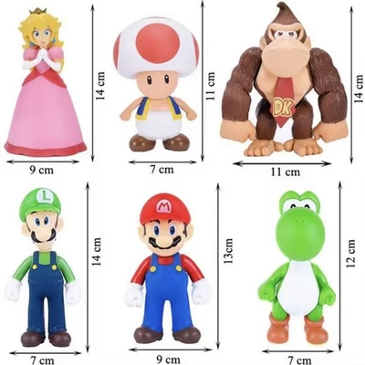 Super Mario Figure – 11cm to 14cm – Multiple Characters Available - Image 1 of 3