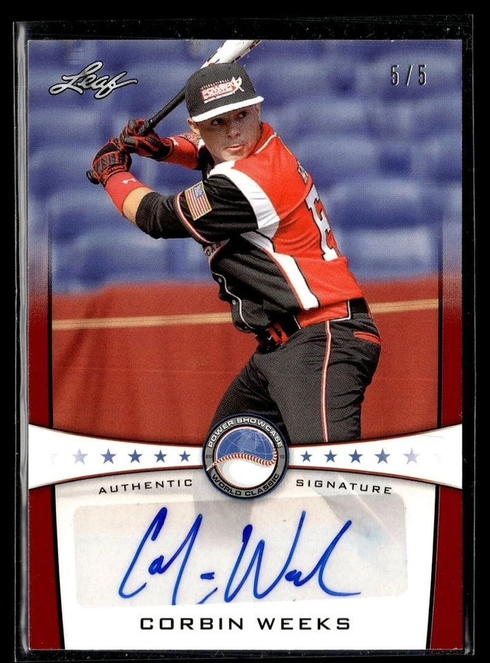2013 LEAF POWER SHOWCASE RED /5 AUTO CORBIN WEEKS - Image 1 of 1