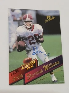 Sherman Williams Dallas Cowboys 1995 Superior Pix Certified Autograph Card #59 - Picture 1 of 2