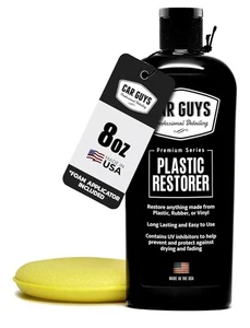 CAR GUYS Plastic Restorer.Bring Plastic,Rubber+Vinyl Back to Life! 8oz - Picture 1 of 5